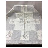 Hand stitched baby quilt 33x40