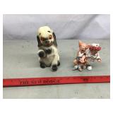 Chalkware Dog and Clowns