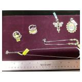 Necklace, Earrings, Bracelet, Pendants