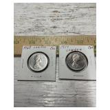 2 Canadian 50 Cent Coins, see photos