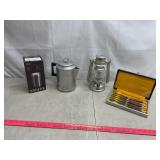 Grinder, Kettle, Lantern, Knife Set