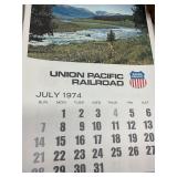 UP RAILROAD Calendars 1974,77,79.