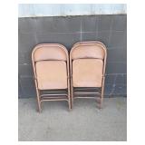 Four Metal Folding Chairs