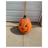 Blowmold Pumpkin Powers On