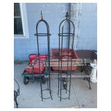 Two Obelisk Garden Trellis