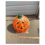 Blow Mold Pumpkin Powers On