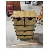 Wicker Five Drawer Stand 37ï¿½x21.5ï¿½x12ï¿½