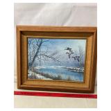 Oil on Canvas repro ï¿½Winter Flightï¿½ by David Maass