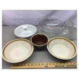 Mixing, baking, serving dishes