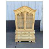Two Piece Lighted China Hutch 85ï¿½x51ï¿½x17ï¿½