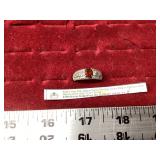 Red Stone Ring - see description