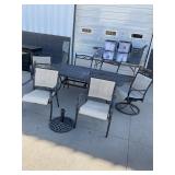 Metal Outdoor Dining Set, see description