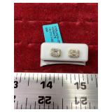 Sparkly Rectangle Earrings