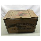 Wooden Budweiser crate 18x12x11