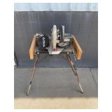 Delta Miter Saw On Stand Powers On