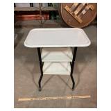 3 Tier Enamel Cart, 24ï¿½ x 16ï¿½ x 29ï¿½