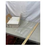 Box of plastic liners. Approx 28ï¿½ X 4ï¿½