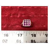 Ring w/ 9 Purple Stones