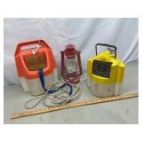 Minnow buckets and new Kerosene lamp