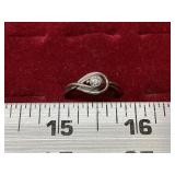Ring Stamped 925 w/ center sparkling stone