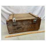 Vtg wooden military crate 40 rocket fuses?