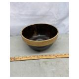 Stoneware 2 tone bowl. Monmouth Pottery Co