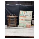 Sm. Wall Shelf & Wall Art