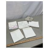 Embroidered linens. Tea towels