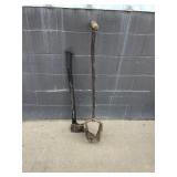 Splitting Axe and Post Hole Digger