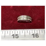 Double Row Rectangular Stone Band
