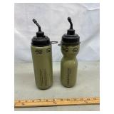 Water purifying bottles