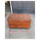 Wood Storage Box On Wheels 23ï¿½x40ï¿½x21ï¿½