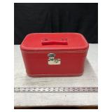 Vtg Lady Baltimore Red Train Case