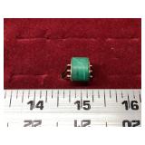 Sterling Ring w/ Green Stone