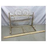 Wire metal folding shelf