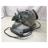 Miter saw, powers on