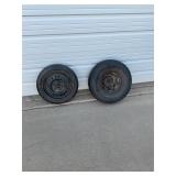 2 Spare Trailer Tires, 4 & 5 Bolt