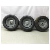 3 Cart/wheel barrow wheels 13x500-6
