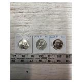 3 Kennedy Half Dollars, see photos