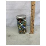 Jar of Marbles.  Connie LOOK!