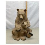 21ï¿½ tall ceramic? Bear with Cub