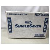 KRAFT single saver containers, 49 ct, NIB