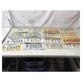 Various Nebraska license plates