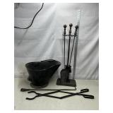 Ash Bucket & Fireplace Tools