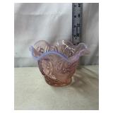 Pink Opalescent Candy Dish