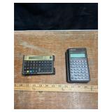 Two Hewlett-Packard Calculators