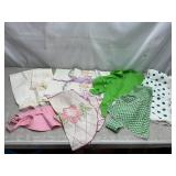 Beautiful treasures of material, aprons, cases,etc