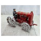 Cast iron tractor toy