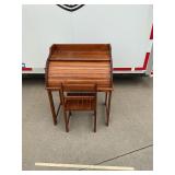 Childï¿½s Rolltop Desk w/ Chair.