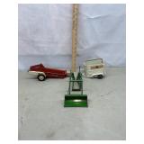 Manure Spreader, Stock Trailer, Bucket
